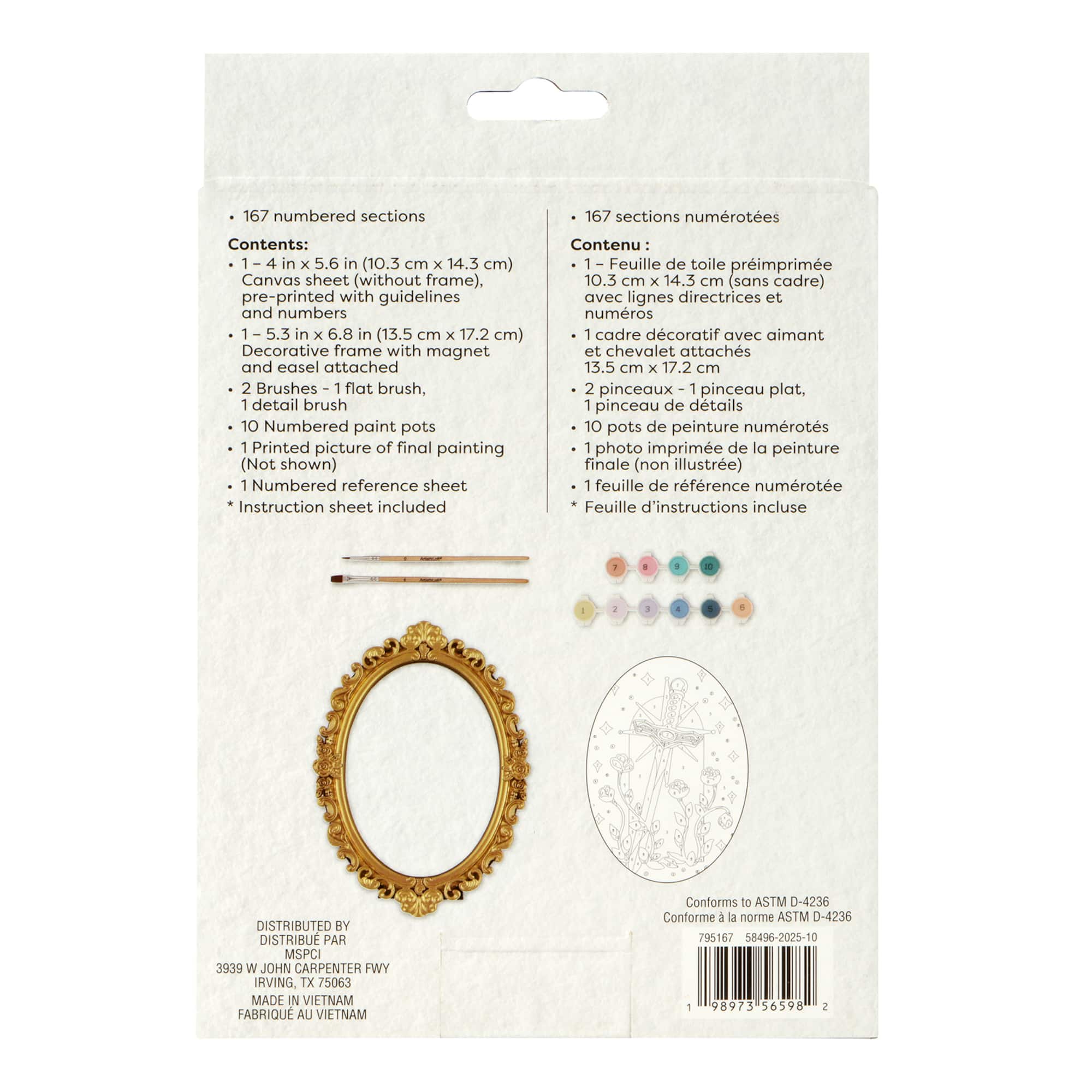 Sword Paint-by-Number Framed Mini Kit by Artist's Loft®